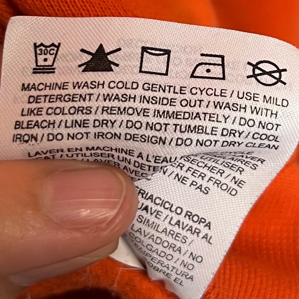Pre-Loved Orange Sportswear Nike Pullover Hoodie - Nike - Picture 15 of 15